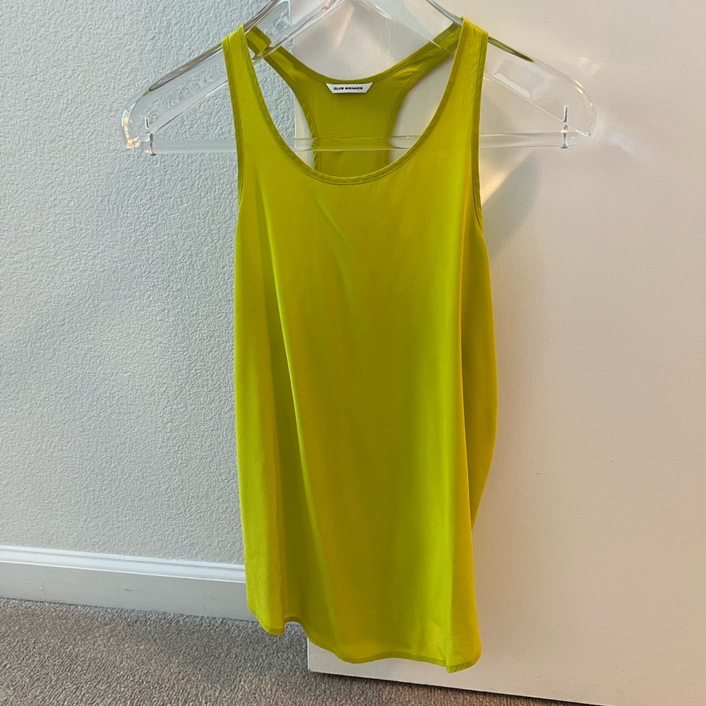 Club Monaco 100% silk tank